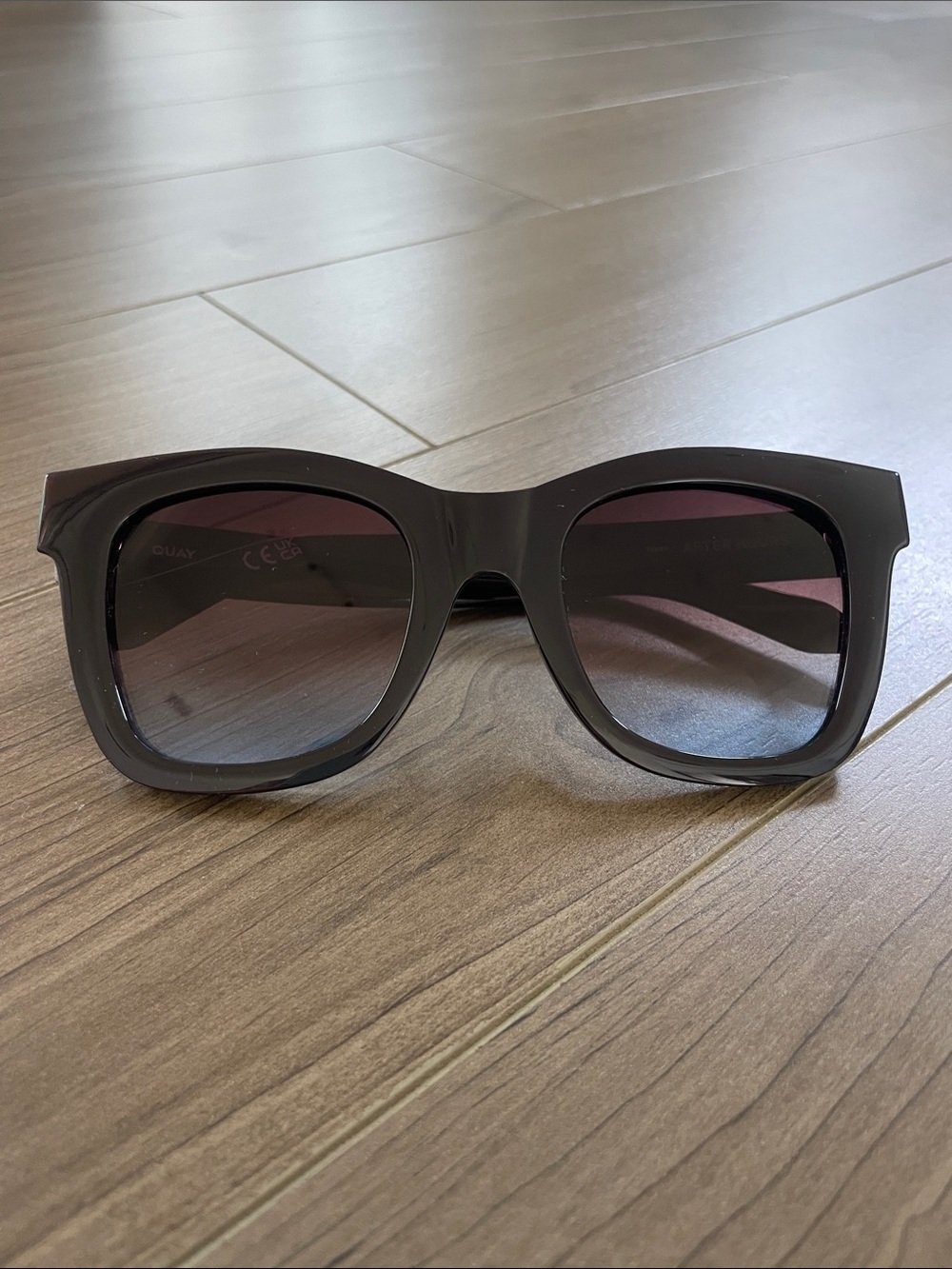 Quay Dark Brown Women's “After Hour”Sunglasses W/Gradient Lenses Brand New